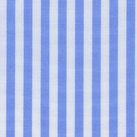 Sky Blue and White Butcher Stripe Classic Custom Shirt 100c 140/2*70 Sap032a