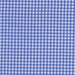 Sky Blue and White Mini Check Classic Custom Shirt 100c 70*70 Sar773a