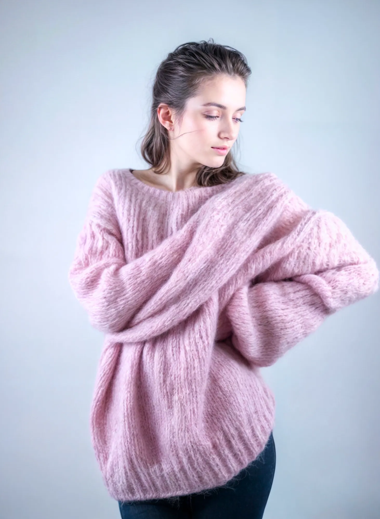 Strick Set Oversize Pullover aus Ingenua Mohair