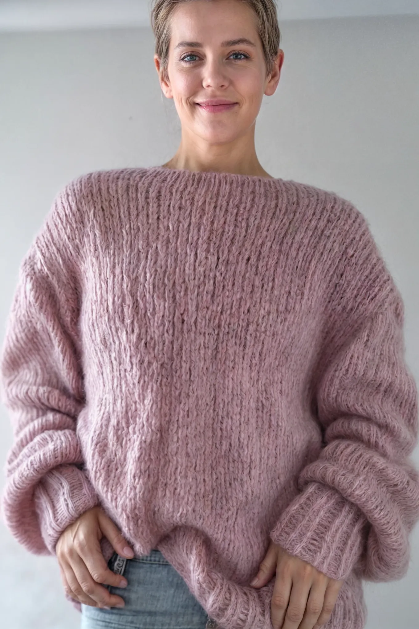 Strick Set Oversize Pullover aus Ingenua Mohair