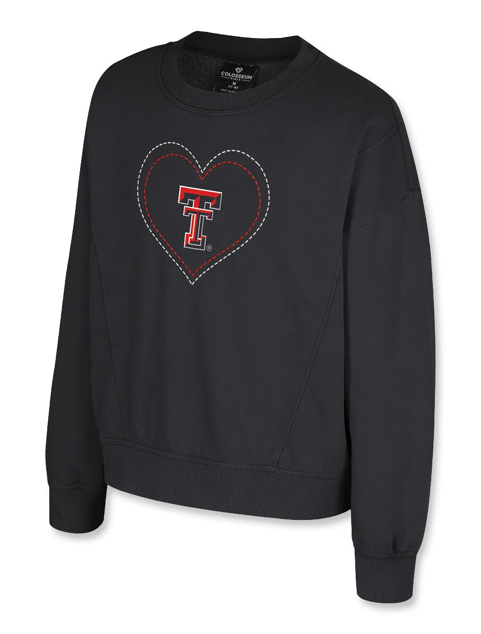 Texas Tech Arena "For Serious" Youth Dolman Fleece Pullover