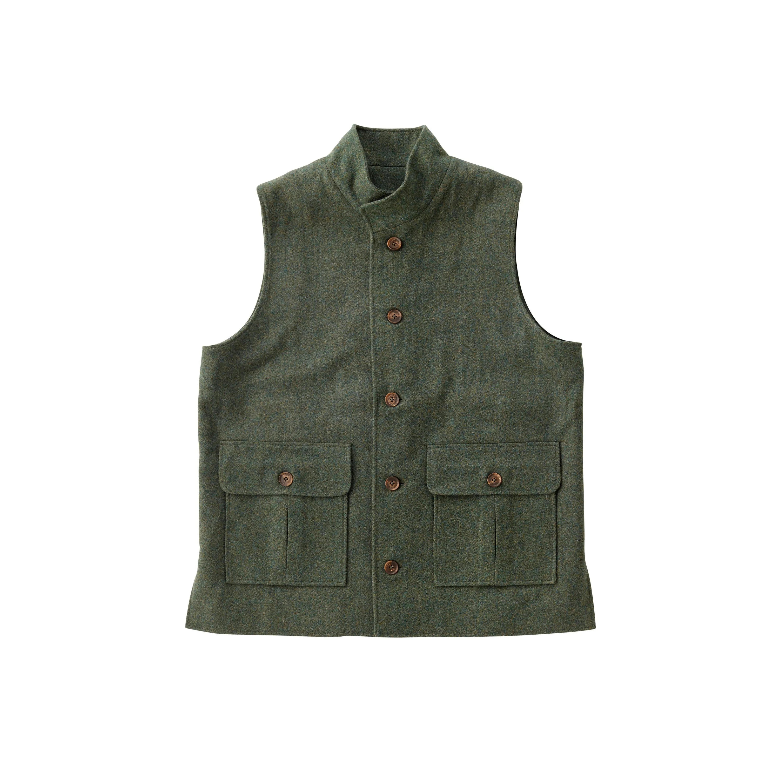 The Foxmoor Gilet in Old English Green