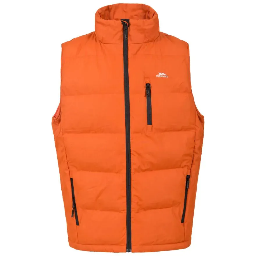 Trespass M Burnt Orange Clasp Padded Gilet