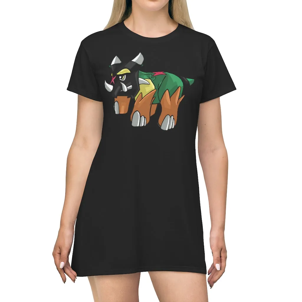 Turroxosaurus All Over Print T-Shirt Dress