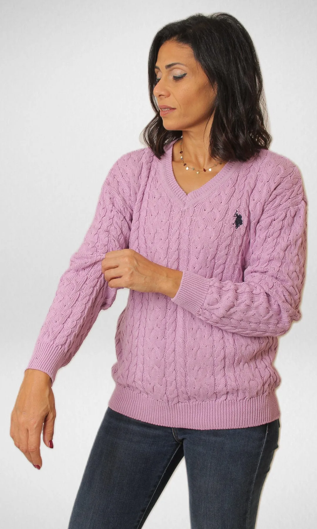 USP Pullover V-Neck - Purple