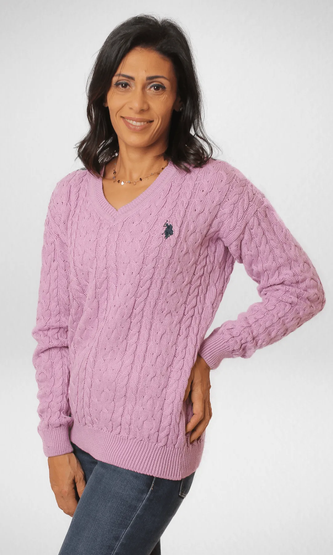 USP Pullover V-Neck - Purple