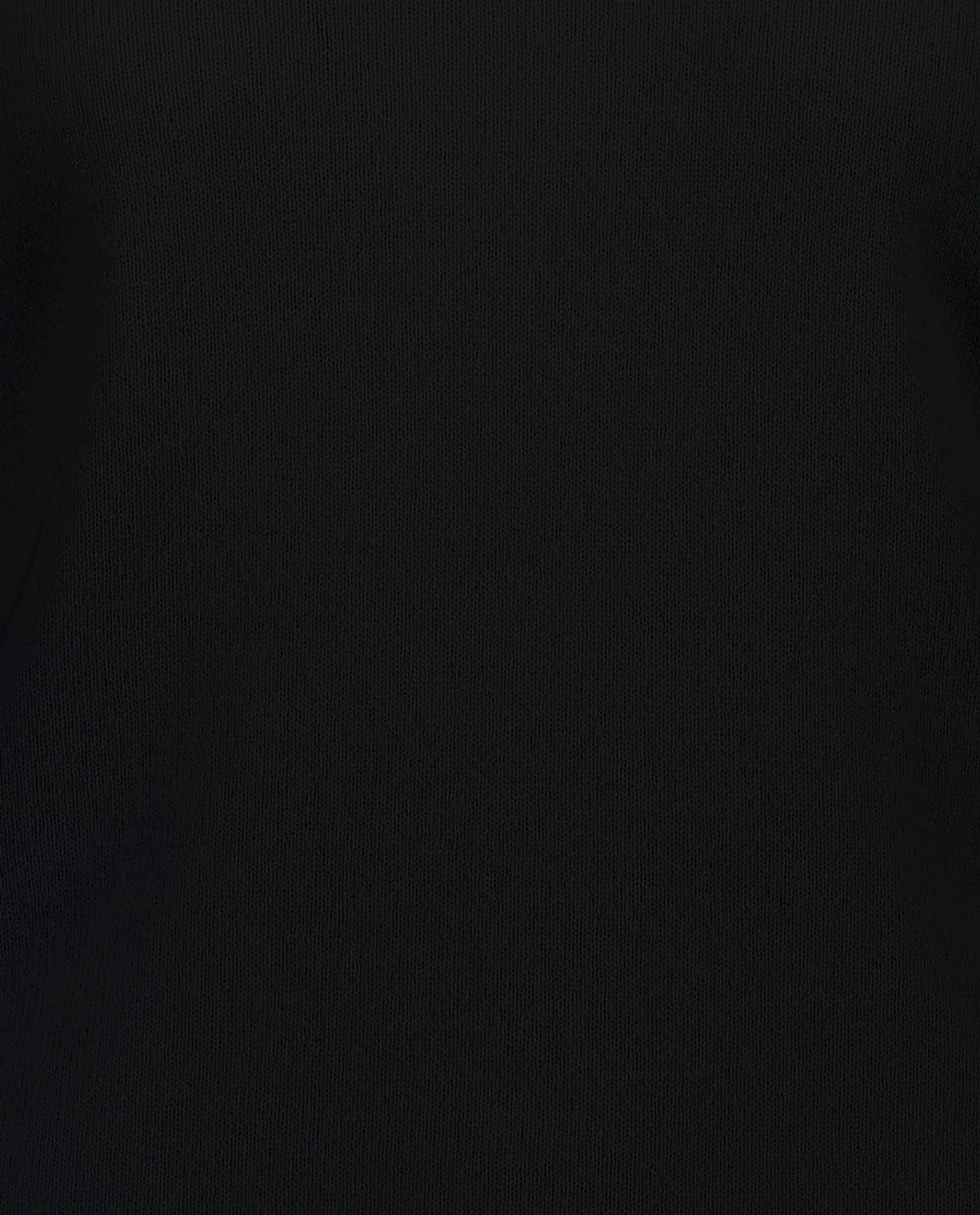 V-Pullover aus Cashmere in Schwarz