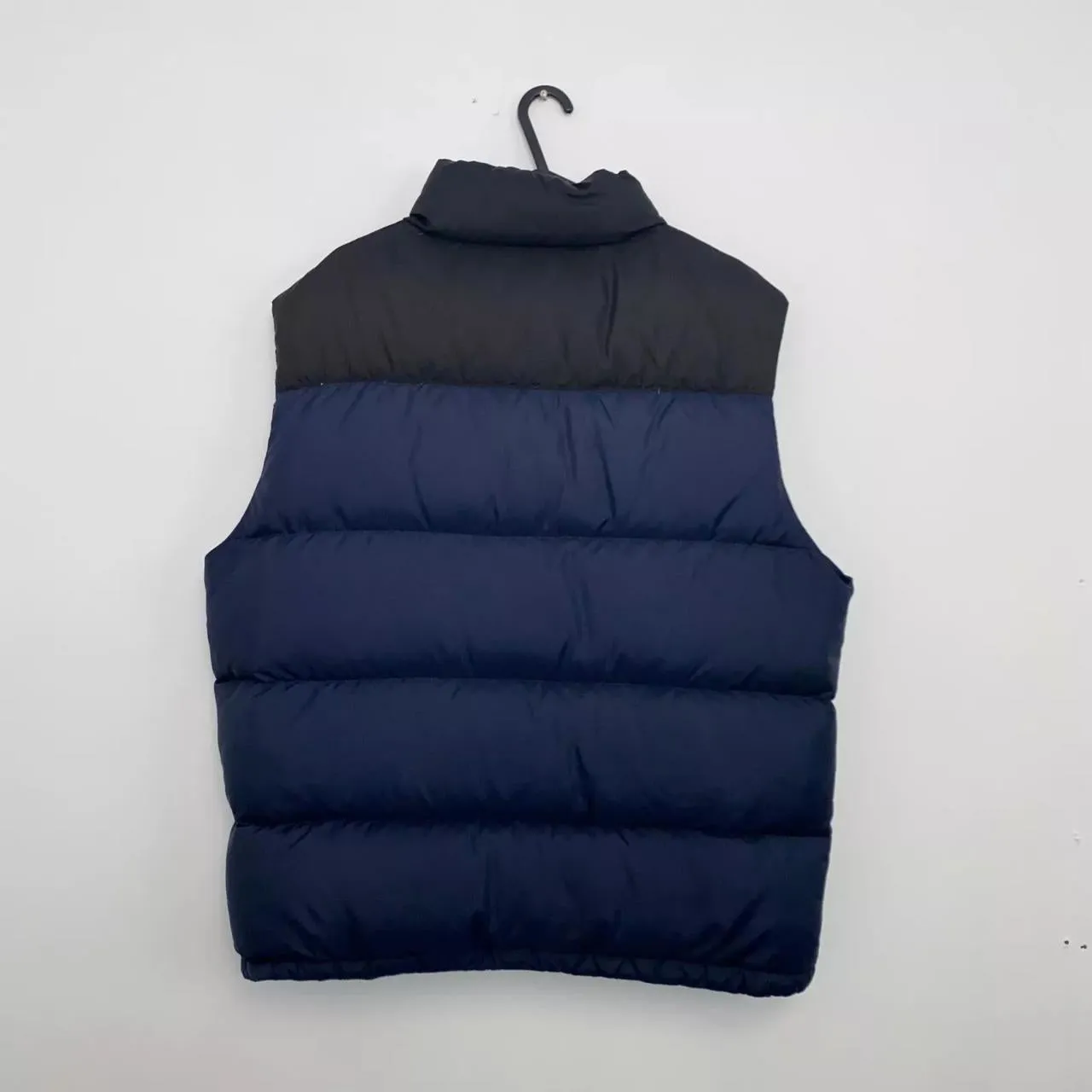 Vintage Polo Ralph Lauren Mens Down Puffer Gilet Size L Navy Black RL150 *defect