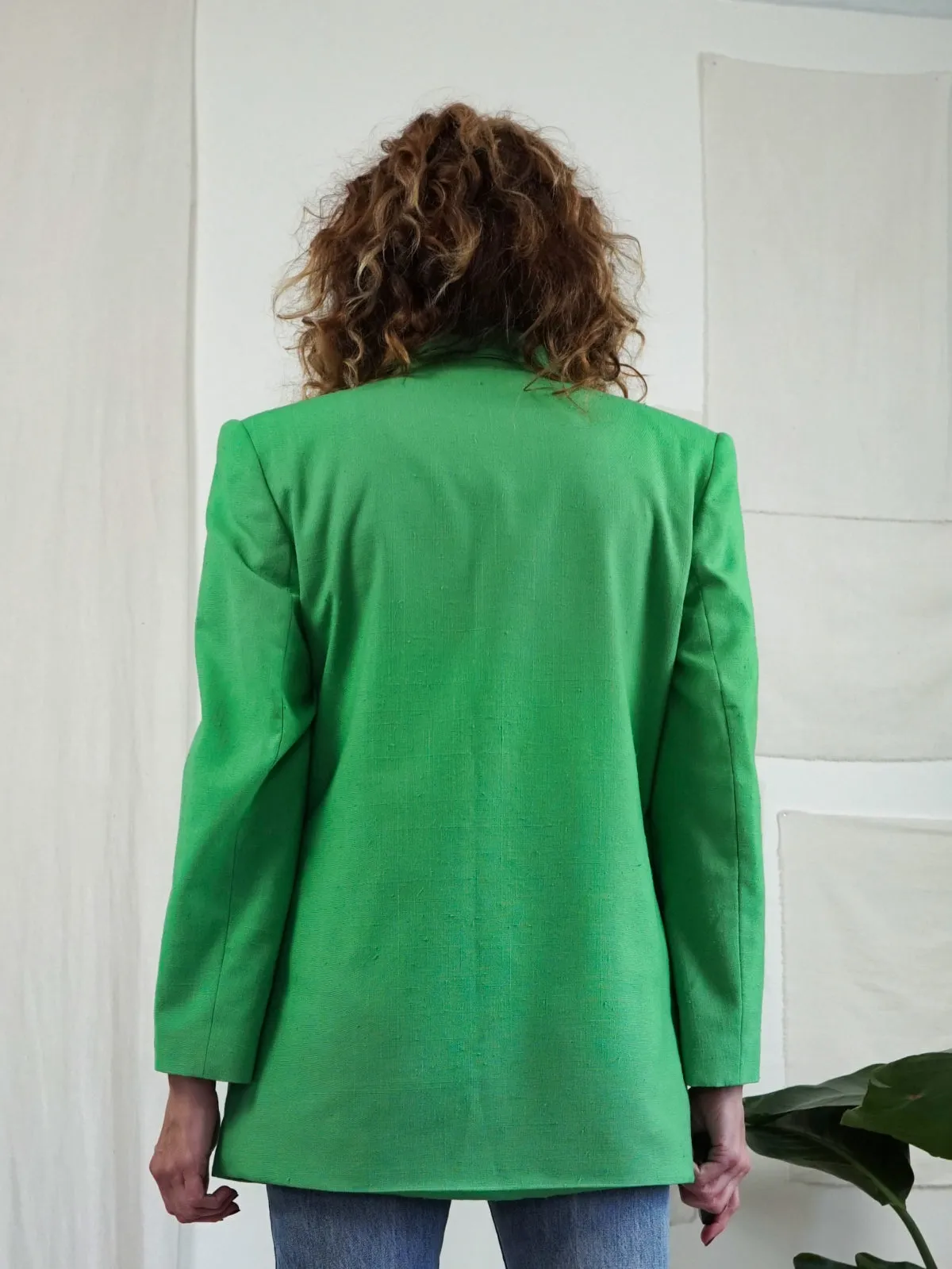 Vintage Shamrock Boxy Blazer Jacket