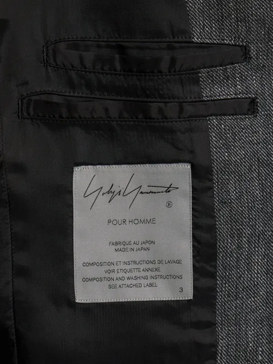 Yohji Yamamoto   W-raglan gabardine blazer 