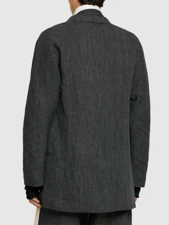 Yohji Yamamoto   W-raglan gabardine blazer 