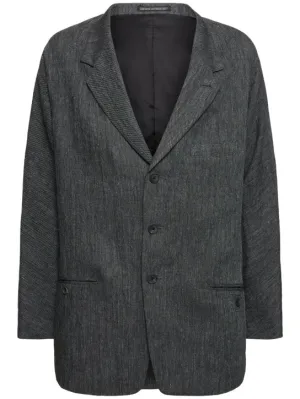 Yohji Yamamoto   W-raglan gabardine blazer 